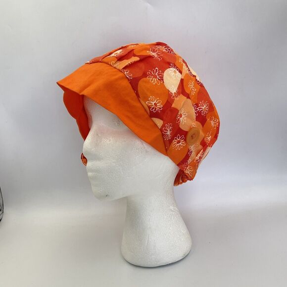 Women Surgical Scrub Hat With Matching Mask - Picture 5 of 11